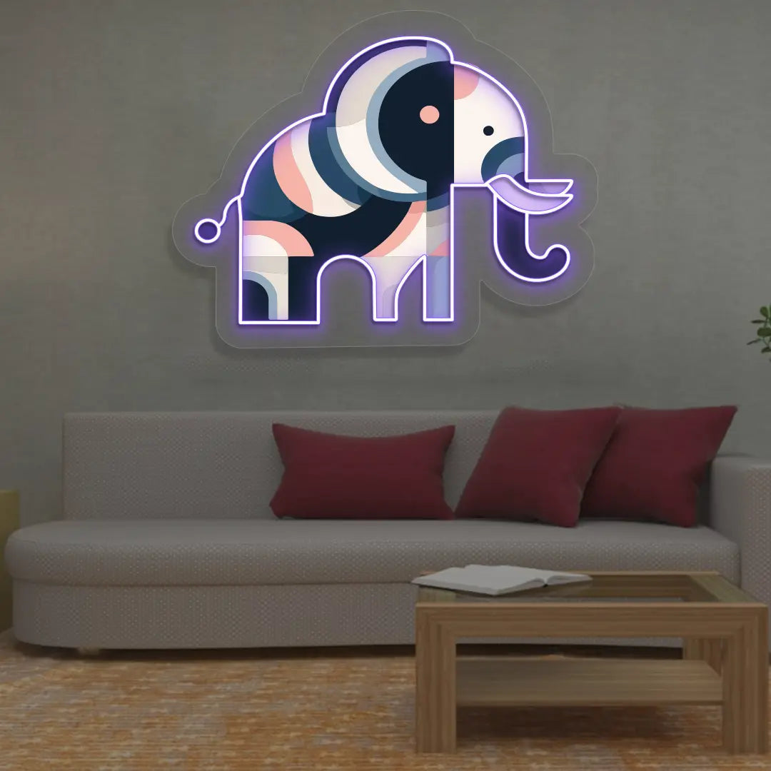 Abstract Trunk Neon Artwork Sign