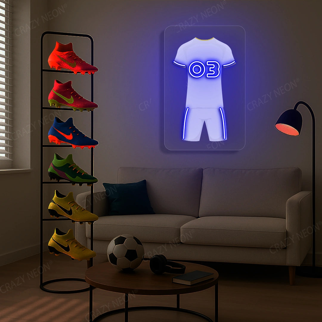 LEE Jersey Football Neon Artwork Sign