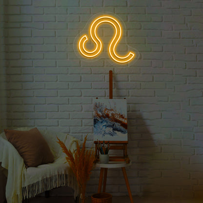 Leo Zodiac Neon Sign