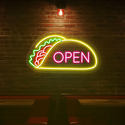Tacos Open LED Neon Sign