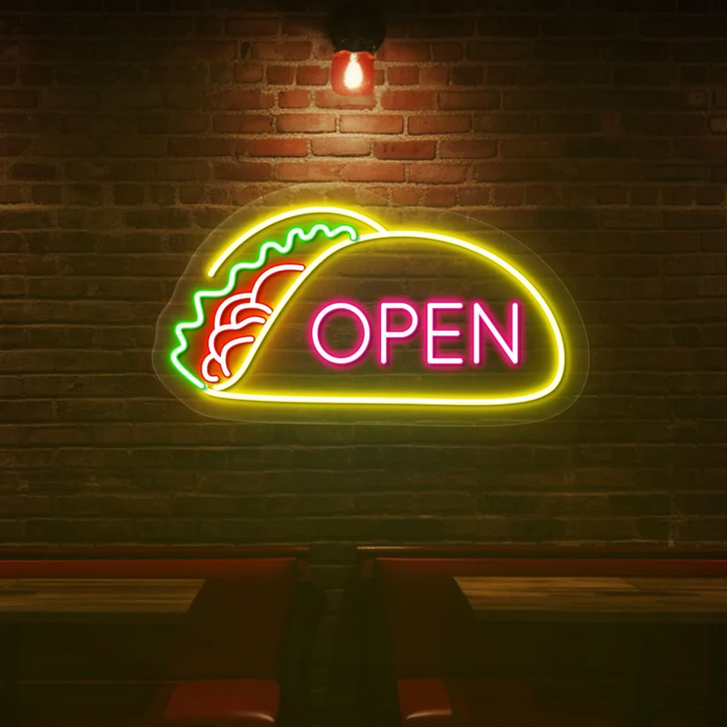 Tacos Open LED Neon Sign