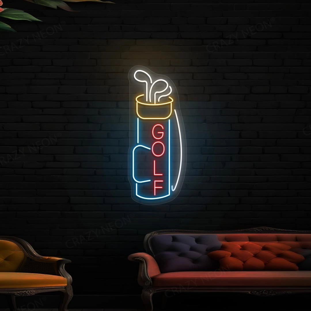 Golf Bag Neon Sign