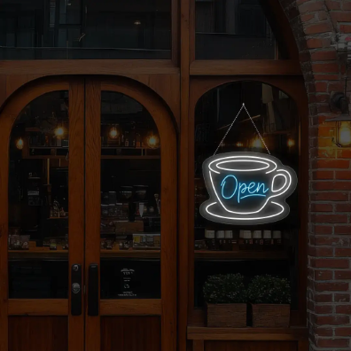Coffee Open Neon Sign