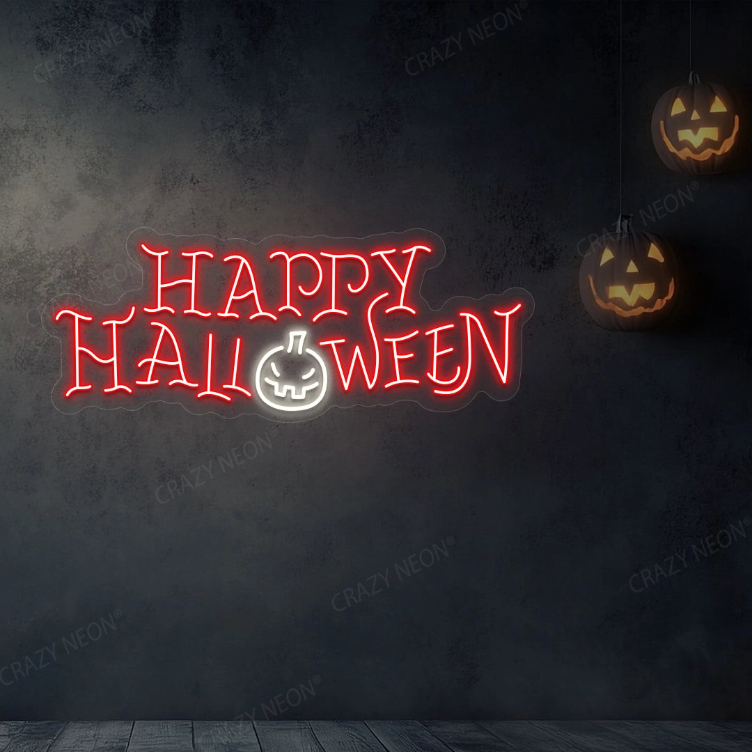 Happy Halloween Neon Led Sign