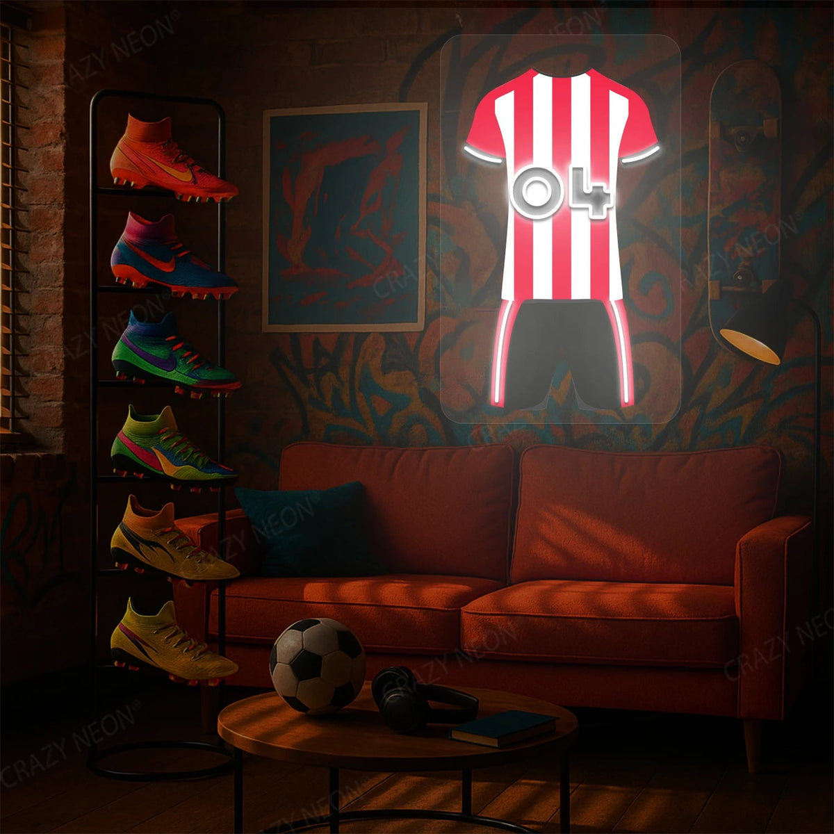 SUN Jersey Football Neon Artwork Sign