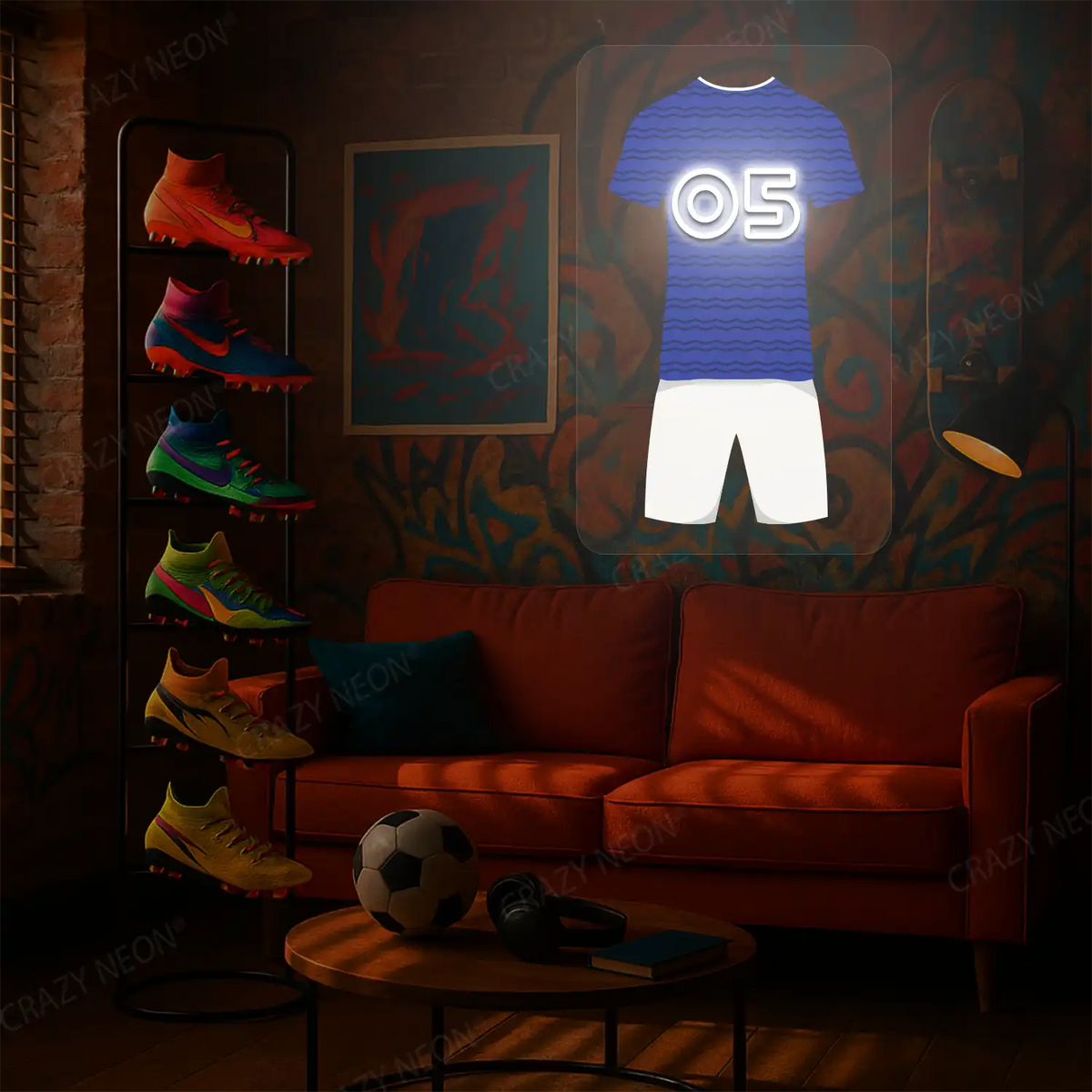 EVE Jersey Football Neon Artwork Sign