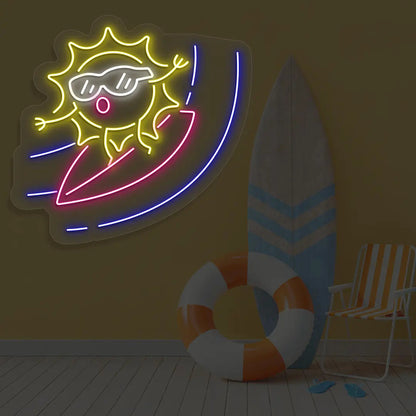 Sunny Surfer Neon Sign