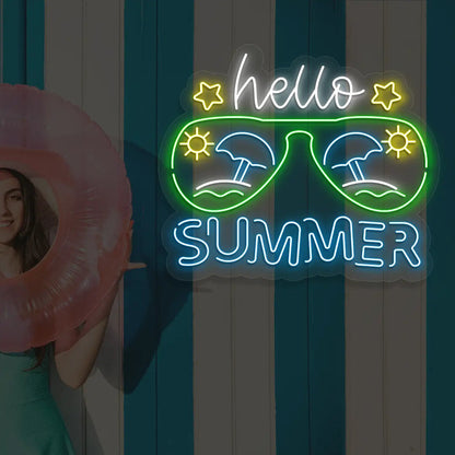 Hello Summer Neon Sign
