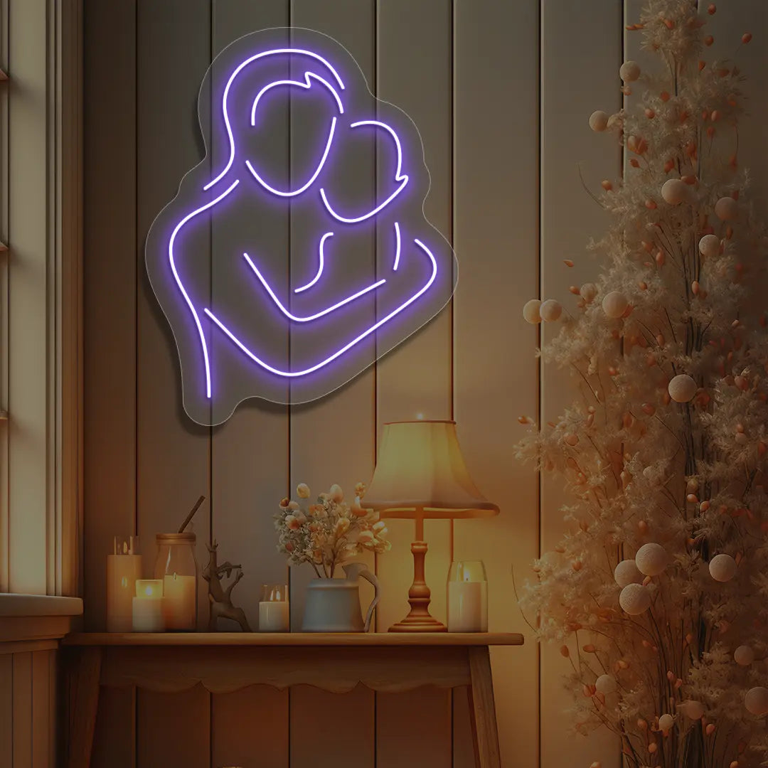 Mama's Hug Neon Sign