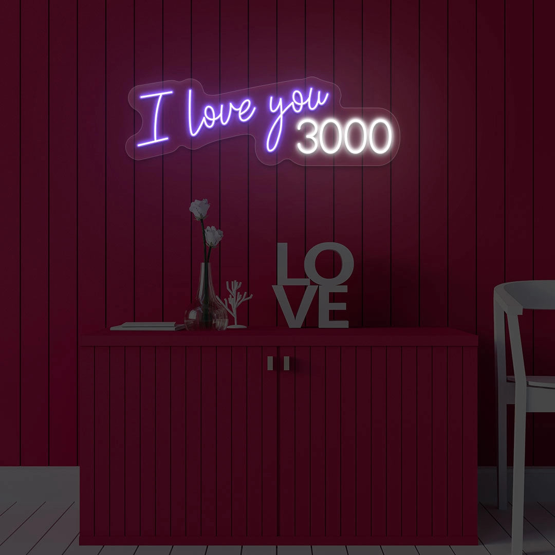 I Love You 3000 Neon Sign
