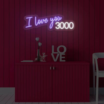 I Love You 3000 Neon Sign
