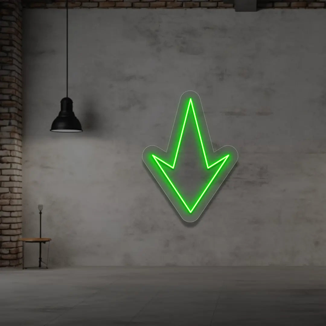 Down Arrow Neon Sign
