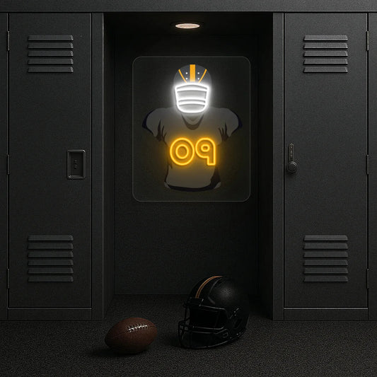 CIN Jersey Football Neon Artwork Sign