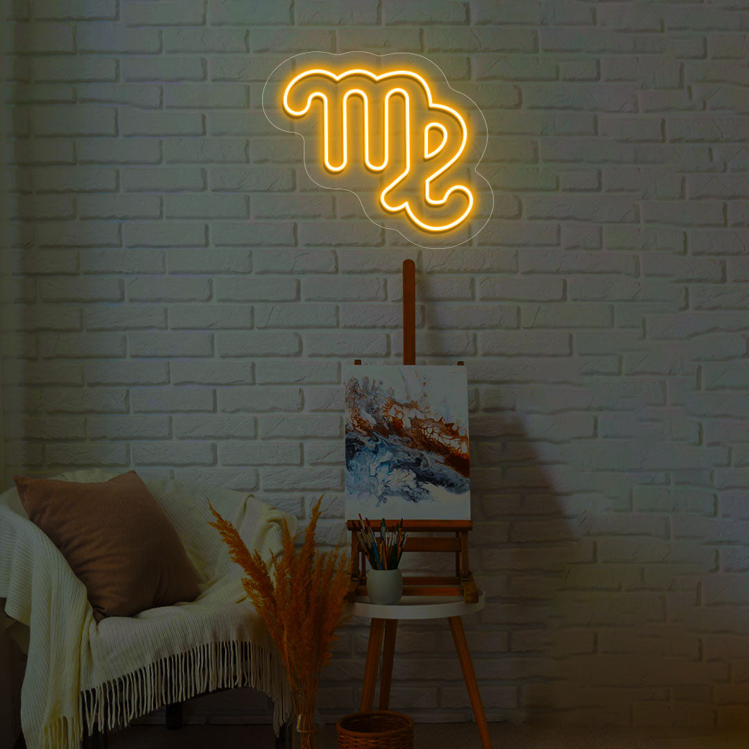 Virgo Zodiac Neon Sign