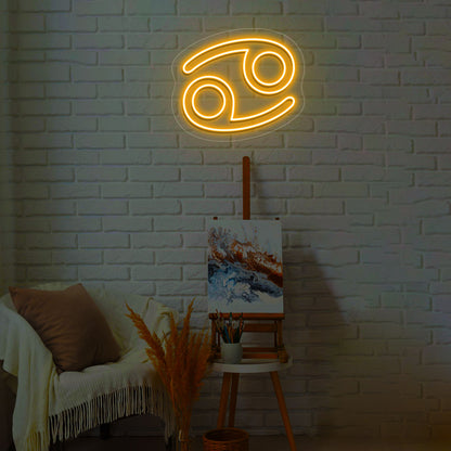 Cancer Zodiac Neon Sign
