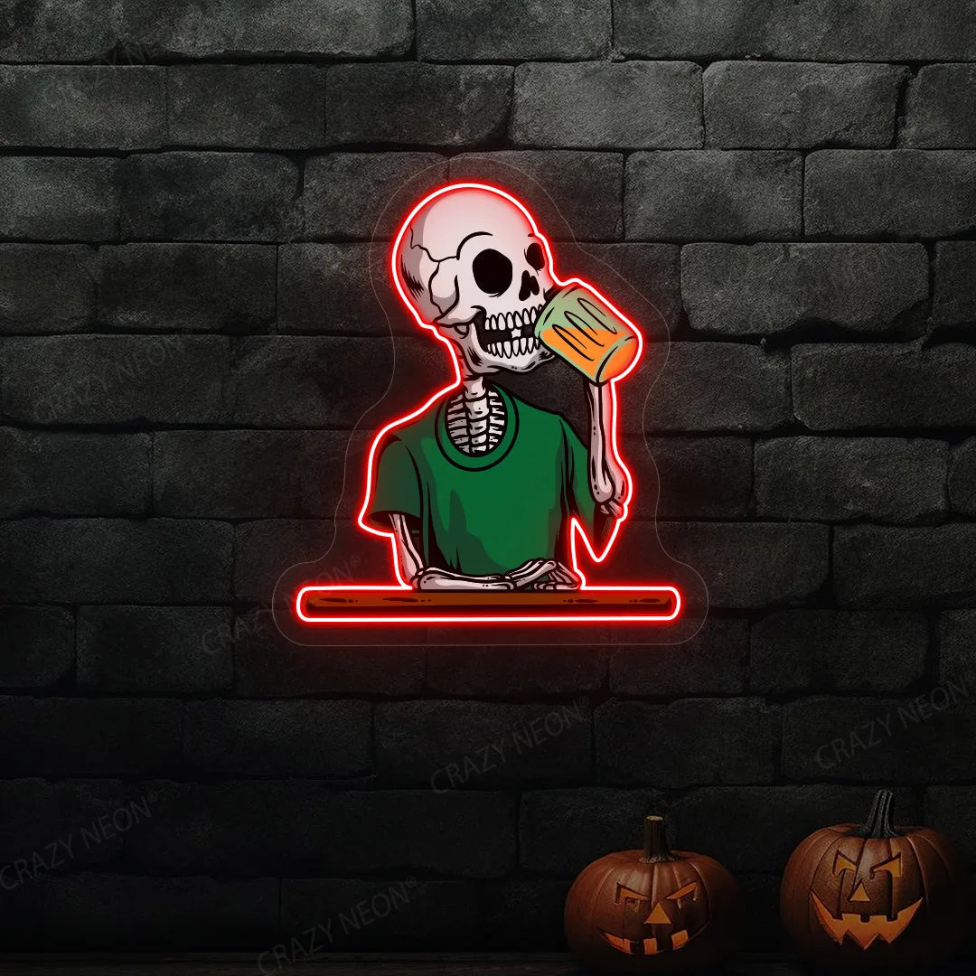 Skeleton Neon Sign