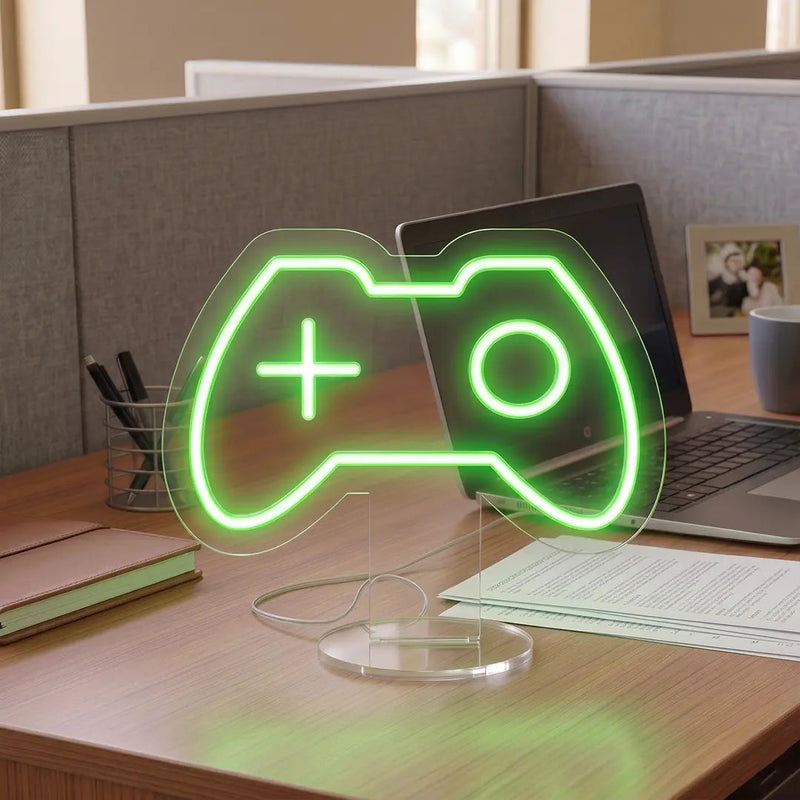 Game On Controller Mini Neon Sign
