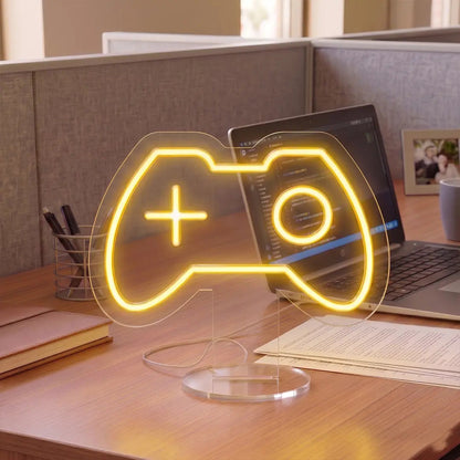 Game On Controller Mini Neon Sign