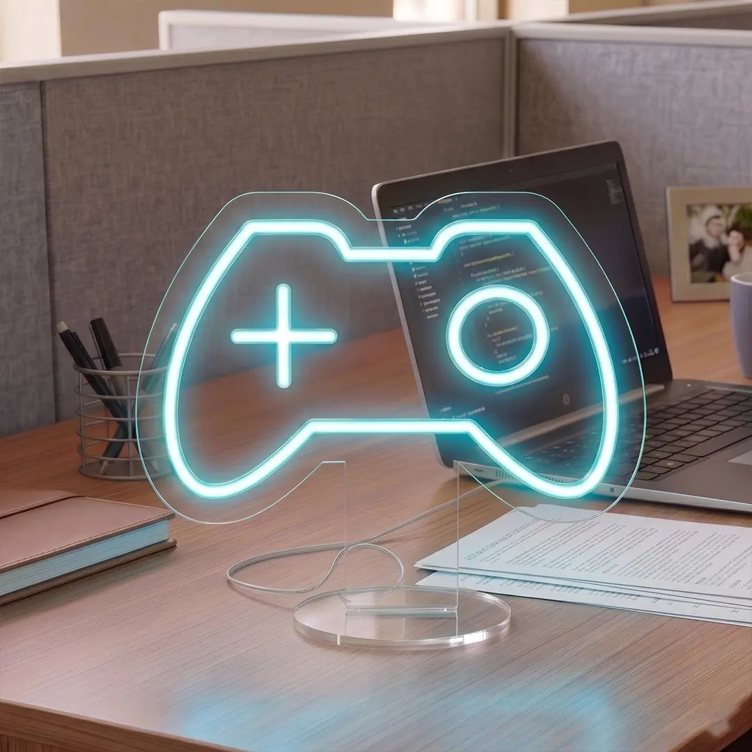 Game On Controller Mini Neon Sign