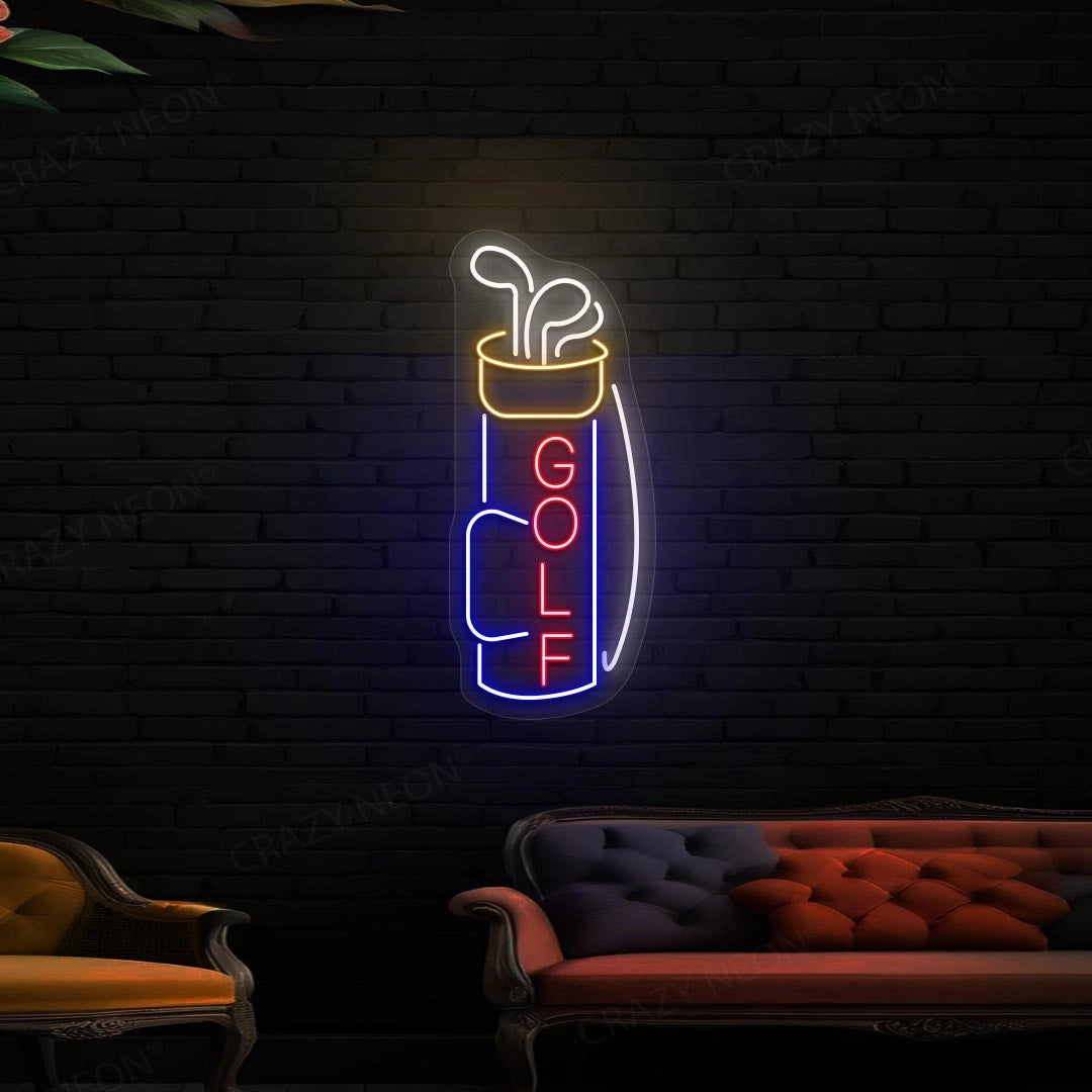 Golf Bag Neon Sign