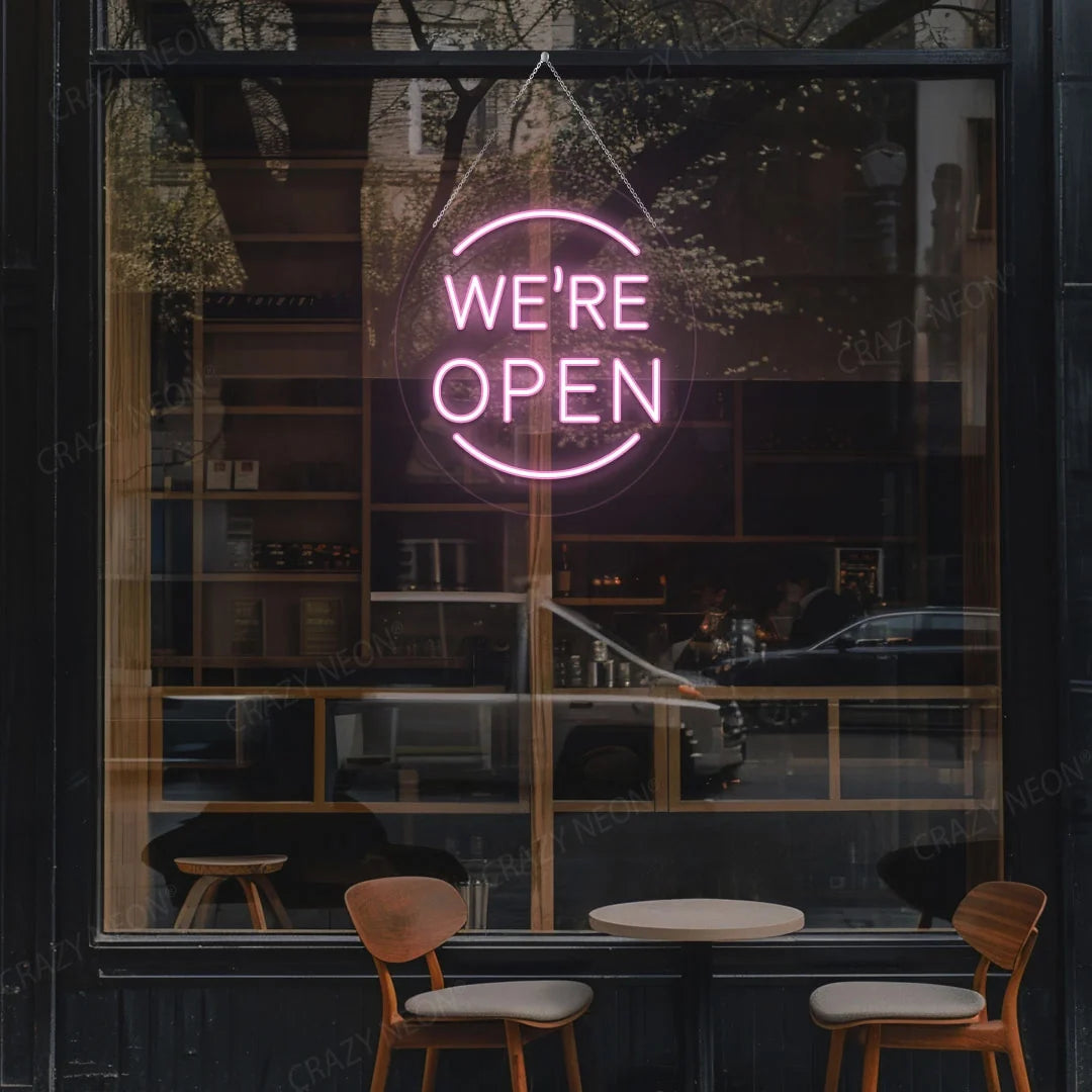 LED Open sign, bright neon light decor for business, shop, store. Image 11 of 16.