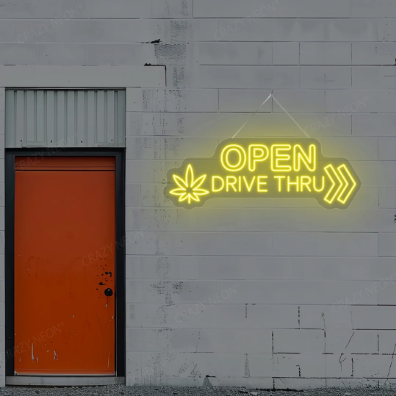Drive Thru Open LED Neon Sign