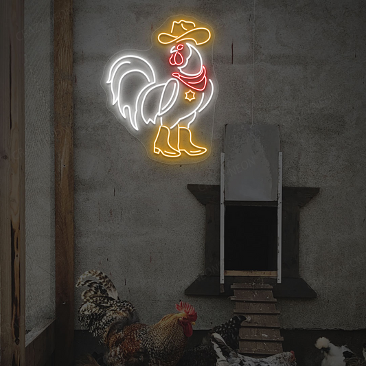 Sheriff Rooster Neon Sign  434 Reviews