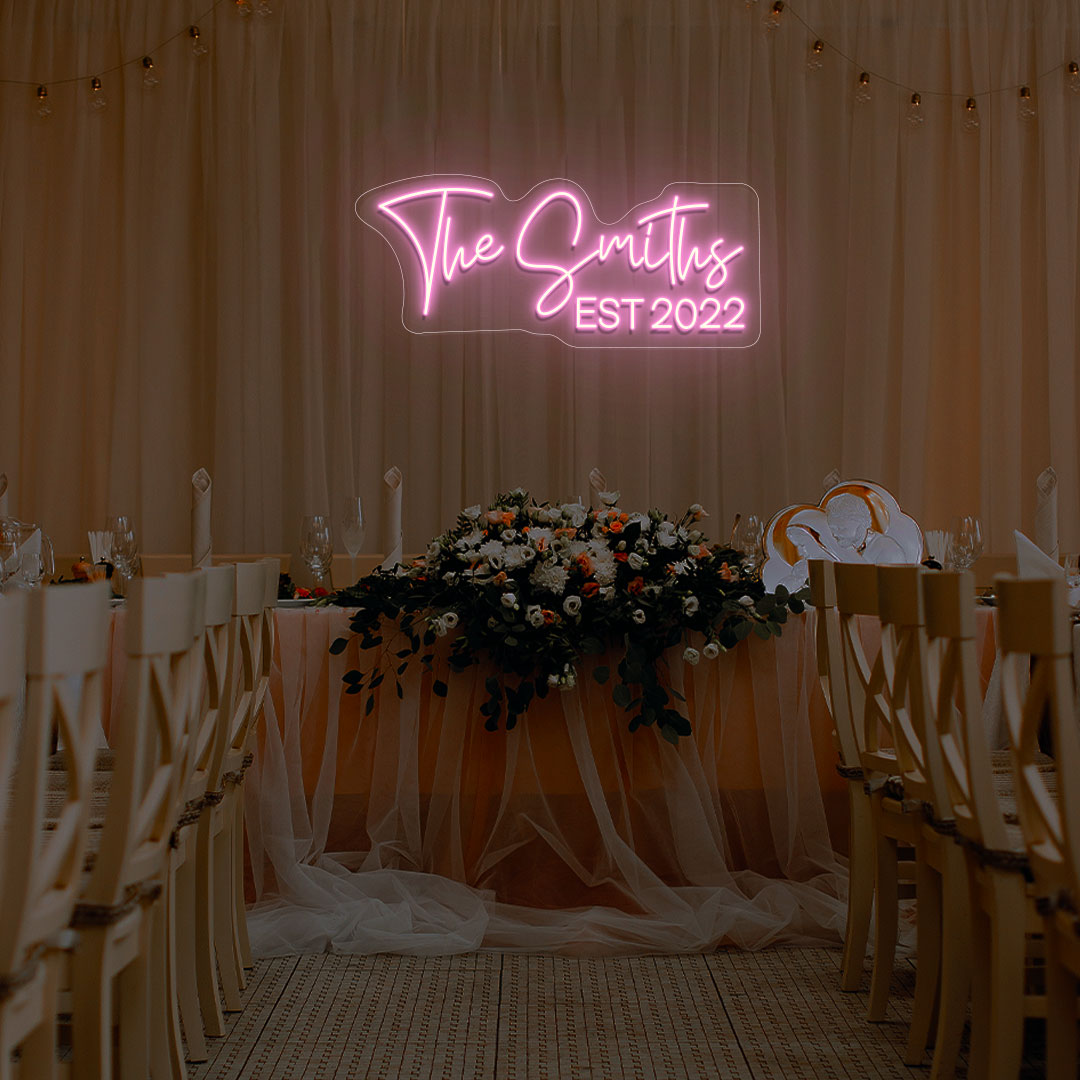 Personalized Name With Est Year Neon Sign
