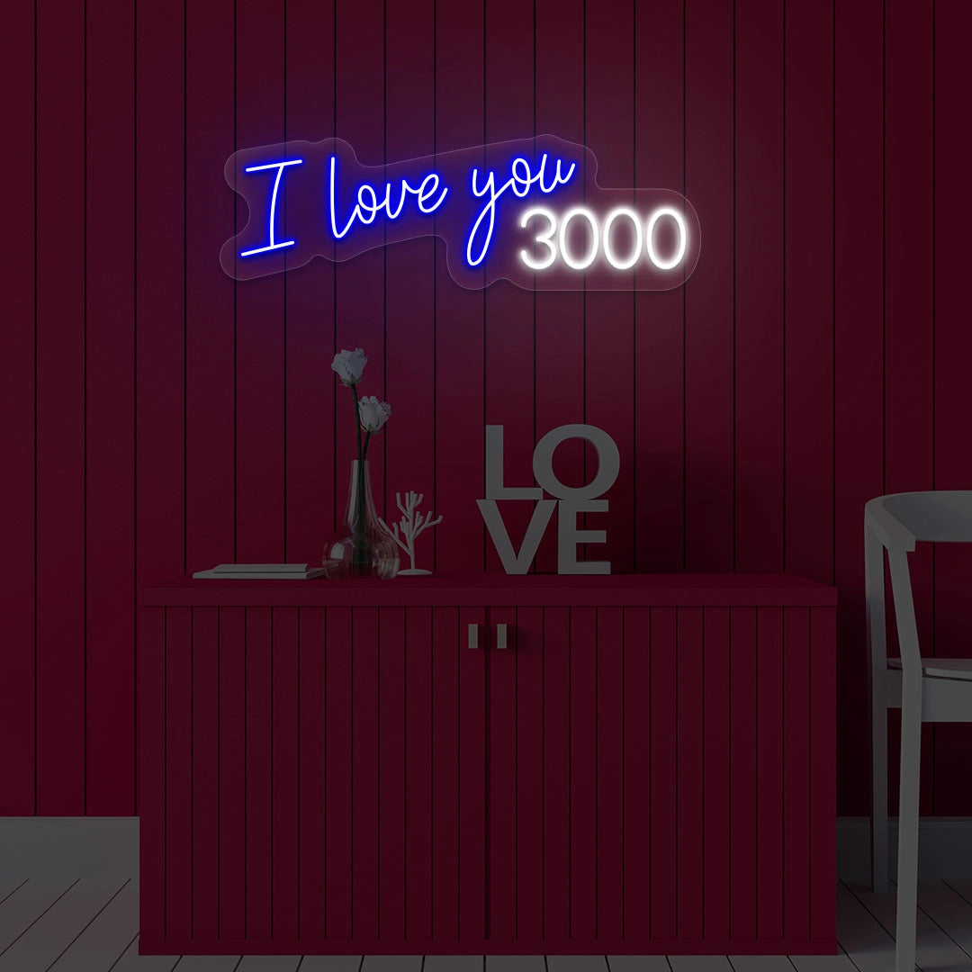I Love You 3000 Neon Sign