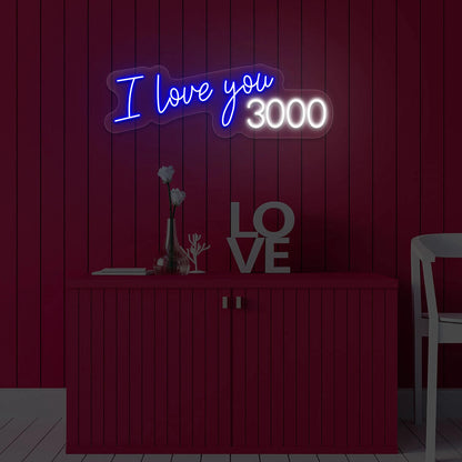 I Love You 3000 Neon Sign