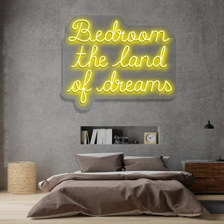 Bedroom The Land Of Dreams Neon Sign