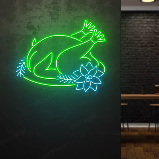 Festive Turkey Neon Sign