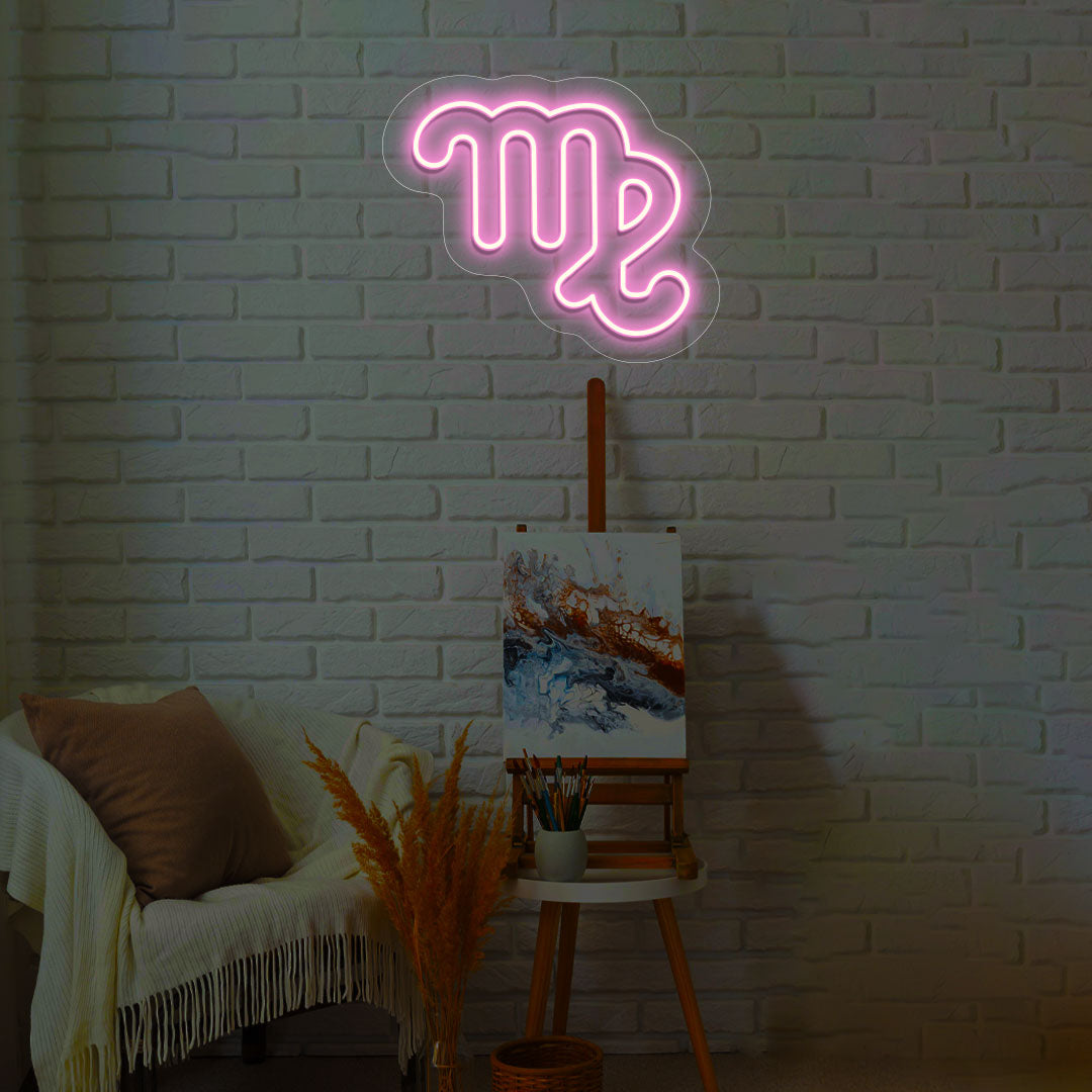 Virgo Zodiac Neon Sign