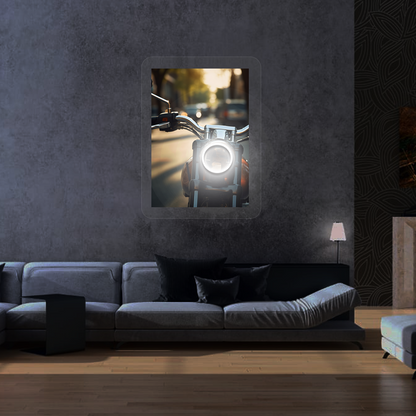 Halo Urban Moto Neon Artwork Sign