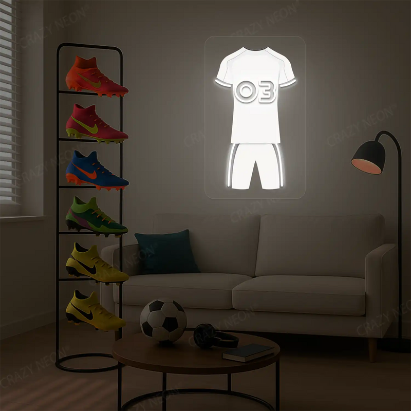 FUL Jersey Football Neon Artwork Sign