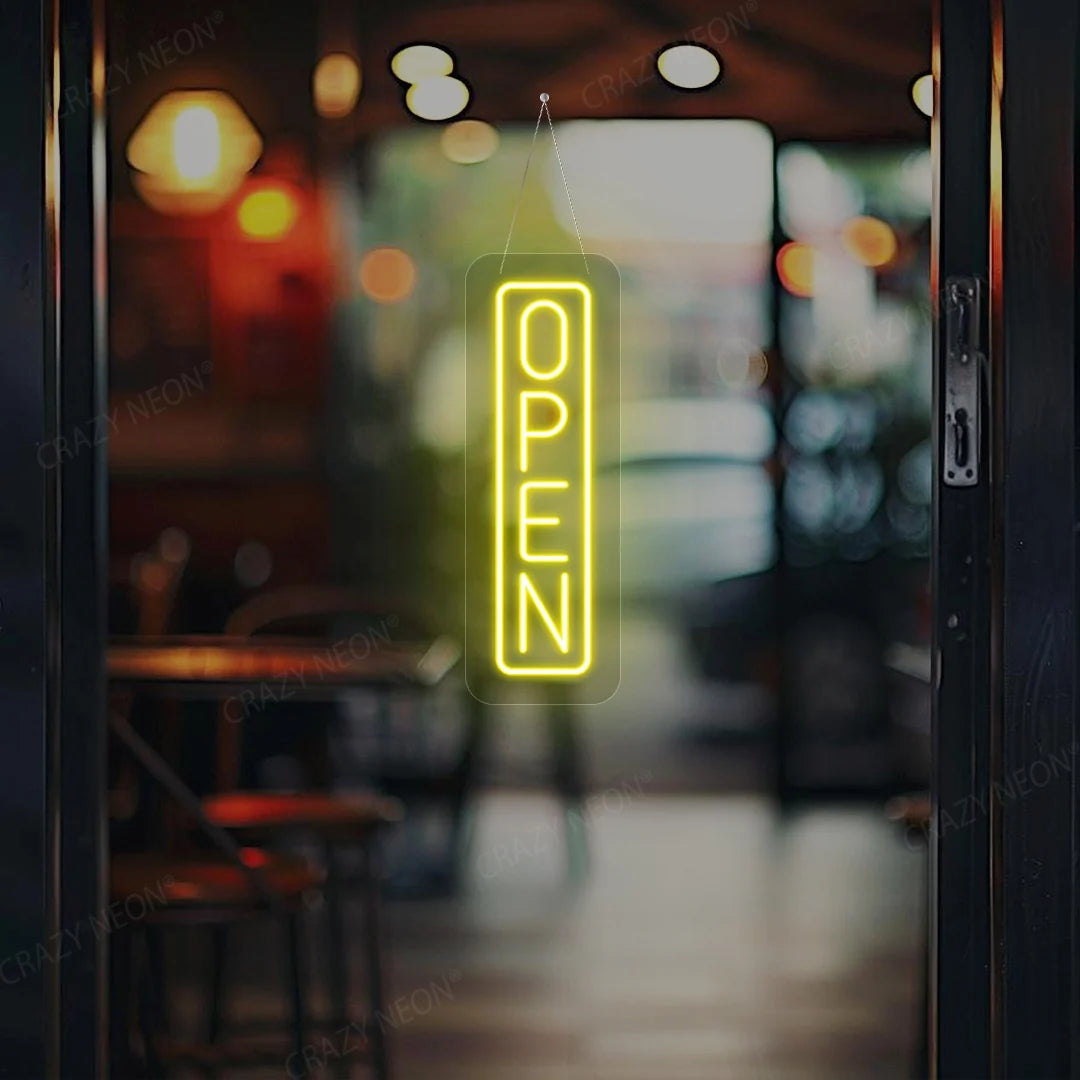 CRAZY NEON Vertical Open LED Neon Sign