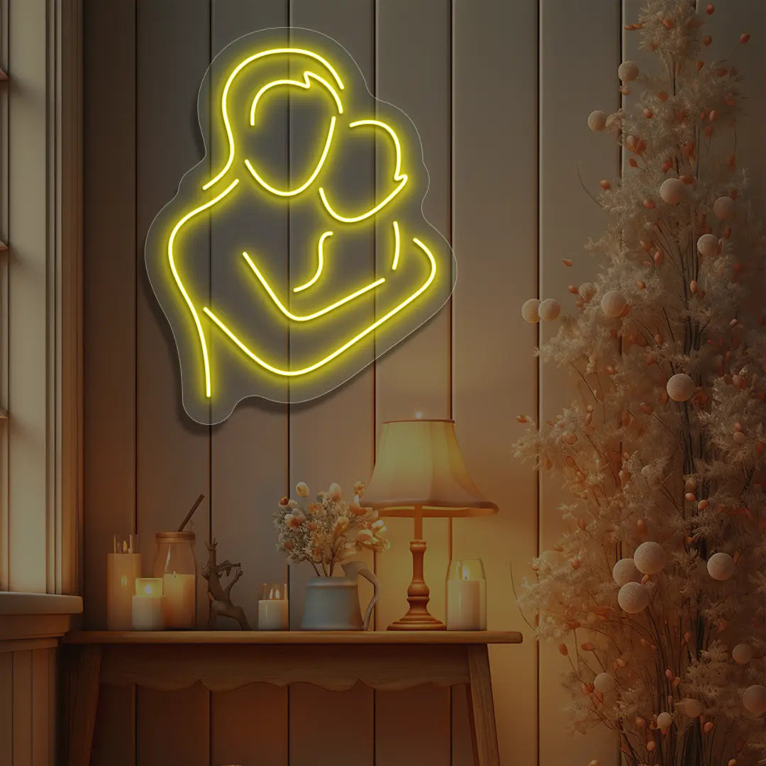 Mama's Hug Neon Sign