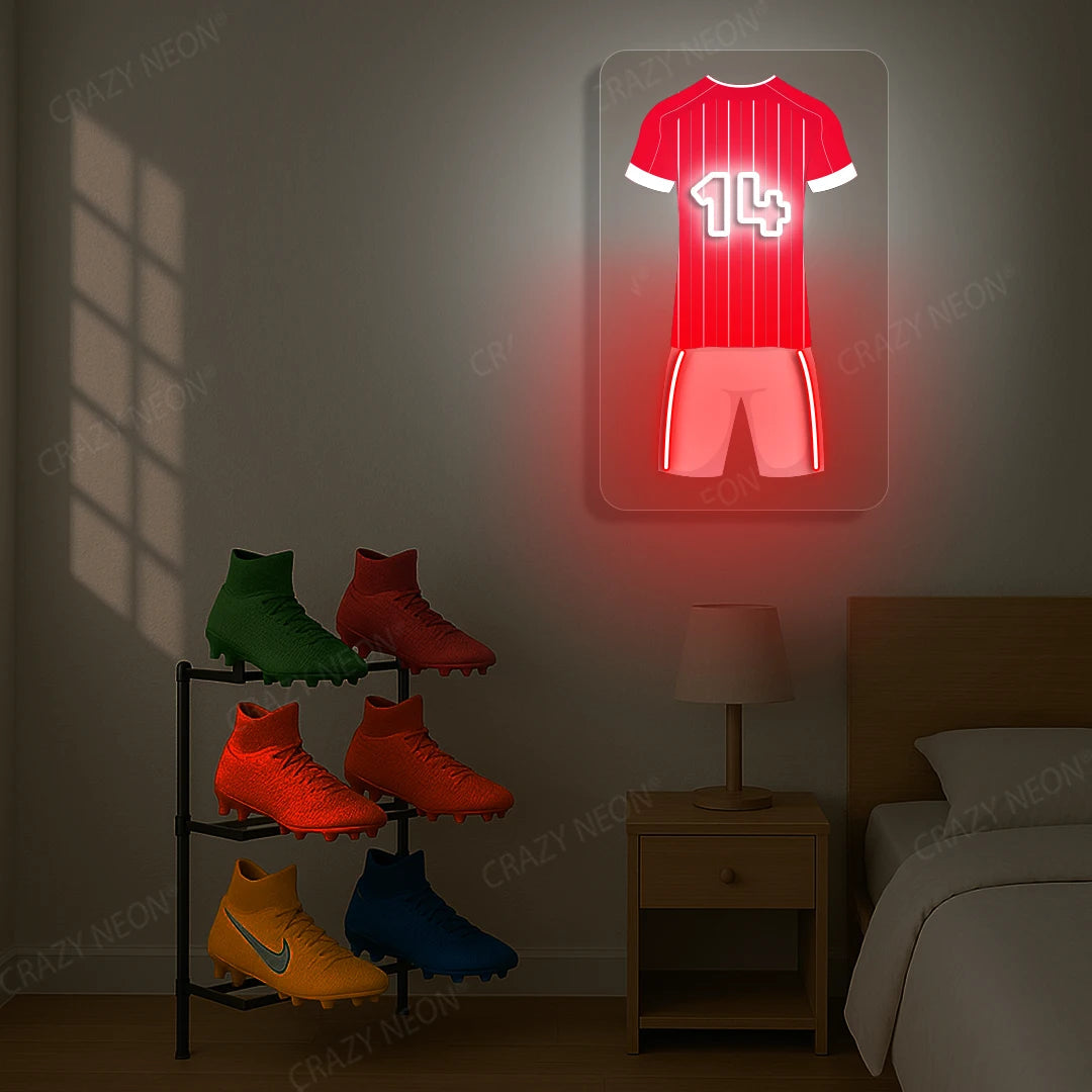 NFO Jersey Football Neon Artwork Sign