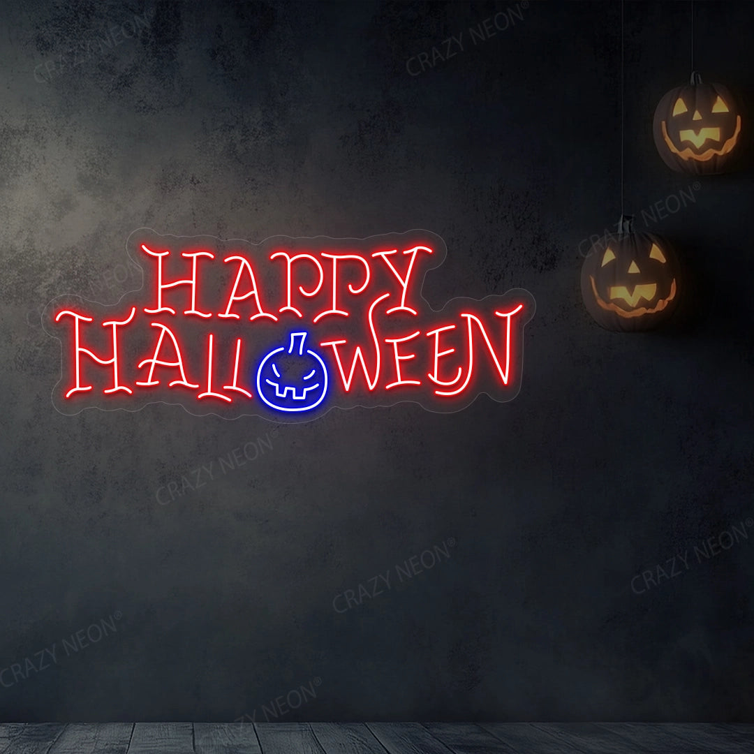 Happy Halloween Neon Led Sign