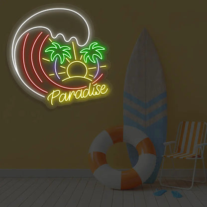 Paradise Beach Neon Sign