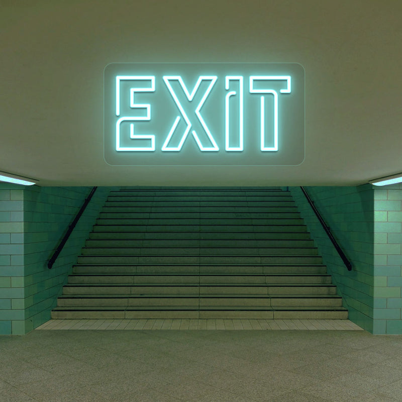 Exit Neon Sign