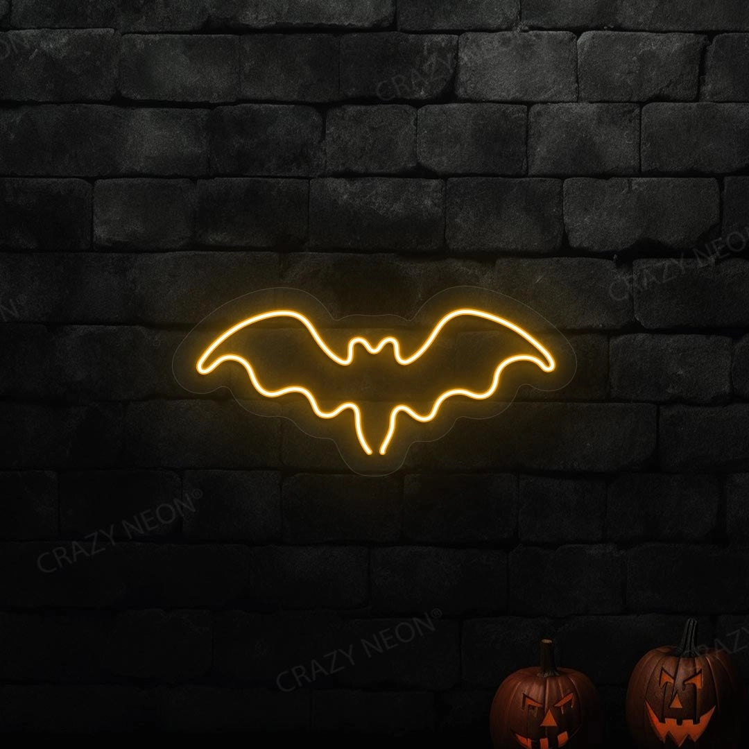 Halloween Bat Neon Sign