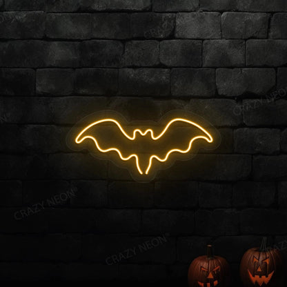 Halloween Bat Neon Sign