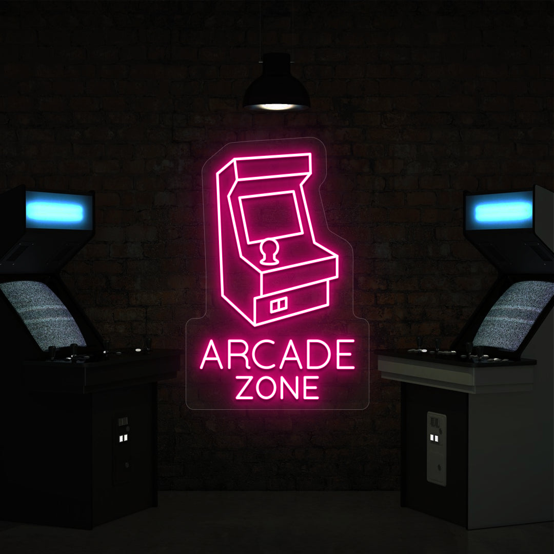 Nostalgic Arcade Zone Vintage Neon Sign