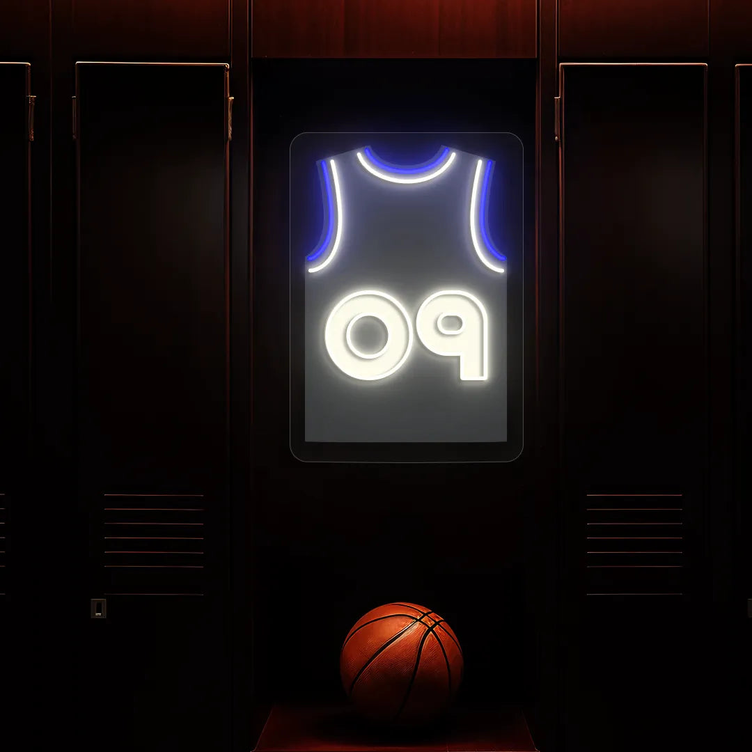 MIL Jersey Basketball Neon Artwork Sign