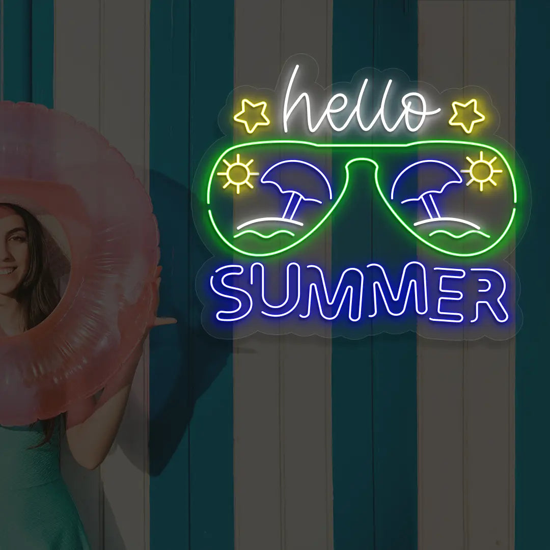 Hello Summer Neon Sign