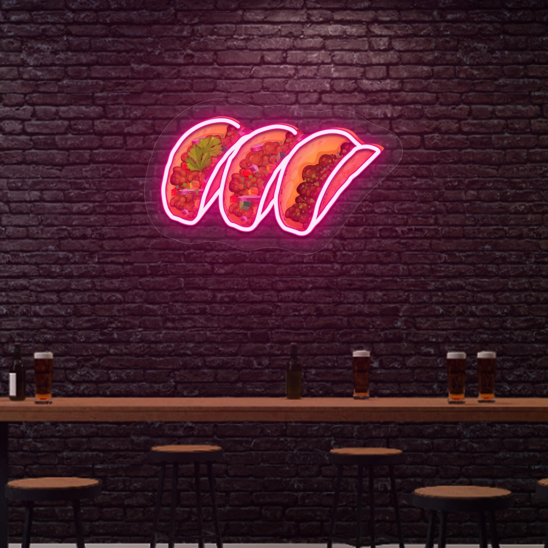 Tacos Neon Artwork Sign