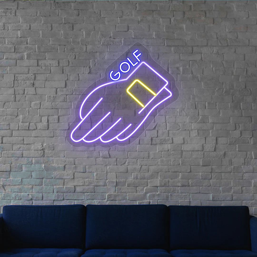 Hand Golf Neon Sign