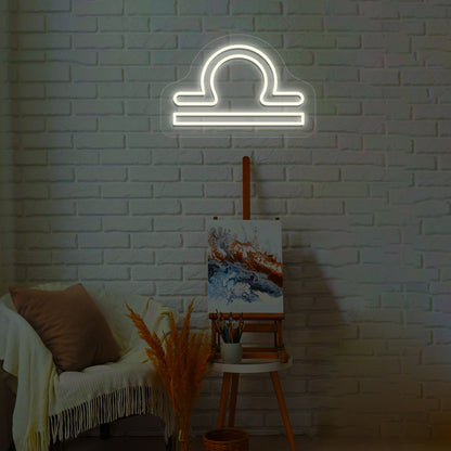 Libra Zodiac Neon Sign