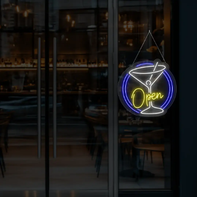 Cocktail Open Neon Sign